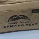 Happy Travel Tent 6 Person Tents for Camping, Waterproof Easy Setup Camping Tent with Rainfly, Portable Large Family Cabin Tent with 5 Large Mesh Windows and Carry Bag for Outdoor Camping & Hiking