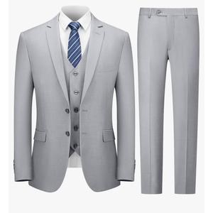 Cooper & Nelson 3 Piece Mens Suit Set, 2 Button Slim Fit Suit for Men, Jacket, Vest, Pants and Tie Size L