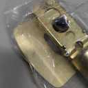 Mega Handles Laura Gold Privacy Door Knob - 1 Pack Reversible Interior Gold Door Knob, Heavy Duty Bed and Bath Door Knobs with Privacy Lock, Fits All Standard Door Sizes - Satin Brass