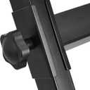 Amazon Basics Fixed Height Keyboard and Piano Stand, Z-Shape, Black, For Compact Space, Carpet Stability & More Legroom