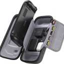 JSAUX Carrying Case Compatible with Steam Deck/Steam Deck OLED, Protective Hard Shell Carry Case Built-in Charger Storage, Portable Travel Carrying Case for Steam Deck Console & Accessories - BG0102