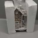 Sheaifun Gingerbread Christmas Decorations Indoor Resin Gingerbread House Decor with LED Lights 9 * 5 * 10.2 Inch Kitchen Tabletop Decor for Women