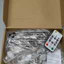 2 x Fairy Lights Battery Operated,Silver Wire Chains 8 Mode 16Ft/5Meter 50 LEDs Timer String Lights with Remote Control for Bedroom Christmas Party Wedding Decoration(Warm White)