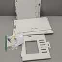 YARUKIMA Bathroom Floor Storage Cabinet White,Freestanding Side Cabinet with Open Shelves and Doors,Multipurpose Home Furniture for Living Room,Dining Room,Kitchen.