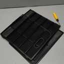 Supeasy 5 Trays Paper Organizer Letter Tray with Handle-Mesh Desk File Holders, Paper Sorter Desk Organizer for Office, Home, Classroom or School (Black)