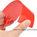100 Plastic Shipping Tags - Waterproof, Writable, Hanging Tags with One Red Marker Pen