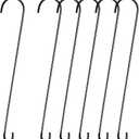6 Pack 36 Inch S Hooks for Hanging Plants Branch Hook, Black
Heavy Duty Long S Hangers, Vinyl Coated Metal, for Bird Feeders, Flower Baskets, Lanterns, Garden, 5" Top Opening, 2" Bottom
