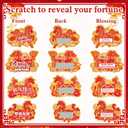 2 x HOWAF 64pcs Chinese New Year Fortune Cards 2026, 2026 Year of The Horse Party Game Scratch Off Fortune Cards,Spring Festival Scratch Off Card for Lunar New Year Party Favors