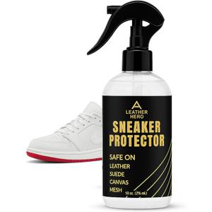 Sneaker Protector Spray - (10.6oz) Shoe Protector Waterproof Spray for Shoes(10oz) White Shoe Water and Stain Repellent Spray for Canvas, Mesh, Leather, & Vinyl
