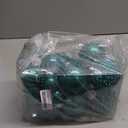 Civaner 24 Pcs Glitter Christmas Ball Ornaments Set 3.2'' 2.4'' 1.6'' Christmas Tree Ornaments Hanging Sequin Shatterproof Balls for Xmas Tree Wreath Garland Xmas Home Decor (Teal)