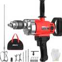 IMAYCC 2500W 15A Drill Mixer, Variable Speed Corded Cement Mixer,5/8" Heavy Duty Drill Set, Mixing Drill for Mud,Motar,Paint, Grout, Plaster, Thinset