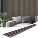 Art3d 96 x 6 in WPC Slat Wall Paneling for Interior Decor, 8-Pack, Grey Oak
Fluted Design, Durable, Moisture Resistant, Cleanable, Easy to Install, Eco-Friendly, for Living Room, Bedroom or Office