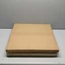 Large Ottoman Tray for Coffee Table,Square Shagreen Leather Decorative Tray with Gold Handles for Living Room Decor (20" x 20" x 3", Ivory)