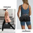 14 inch Small Gym Bag for Women & Men, Mini Duffel Bag for Travel Sports Lightweight Carry On Bag, Black