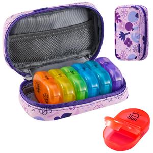Travel Pill Organizer 2 Times A Day AM PM