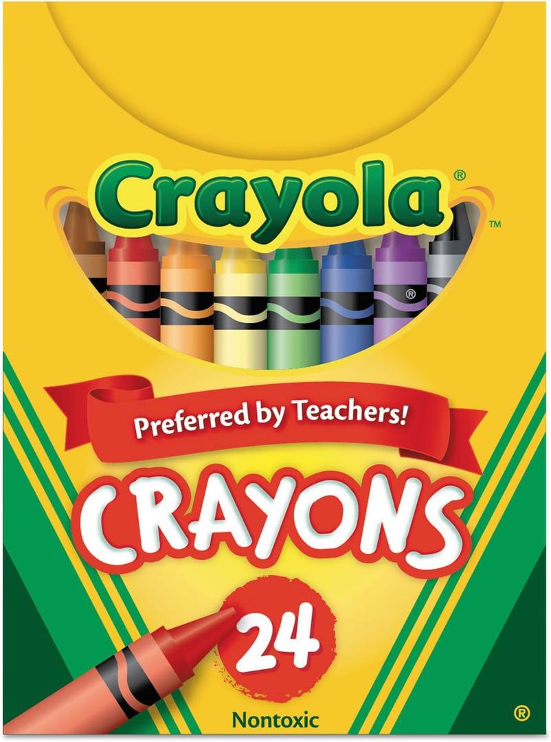 4 x Crayola(R) Assorted Color Crayon Set, 24-Count Box