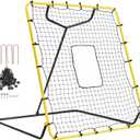 VEVOR Baseball and Softball Rebounder Net, PitchBack Baseball Pitching Nest, 3-Way Baseball, Softball Pitchback Net, Fielding Trainer, Bounce Back Net for Fielding/Throwing Practice