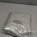 Rectangle Table Cloth, Waterproof Vinyl Tablecloth with Flannel Backing, Wipeable Reusable Rectangular Plastic Tablecloths for Dining, Camping, Indoor and Outdoor (Light Gray, 60" x 102")