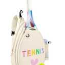 Tennis Bags for Women Girl, Tennis Sling Crossbody Backpack, Water Resistant Tennis Bag for Pickleball, Tennis, Racketball