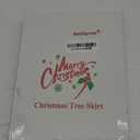 Sattiyrch Buffalo Plaid Christmas Tree Skirt 48 in,Red Black Buffalo Check Christmas Tree Skirt for Holiday Christmas Decorations (48in, Red and Black)