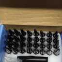 32PCS 9/16-18 Wheel Spike Lug Nuts, Black Spiked Lug Nuts 9/16-18 Solid 4.4" Tall Acorn Lug Nut with 1 Socket Key Replacement for Dakota, Durango, Ram 1500, Ram 2500 3500, Chassis cab, Aspen