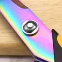 Scissors All Purpose, 9.5 Inch Premium Stainless Steel Scissors Heavy Duty Titanium Coating Sewing Fabric Scissor Cutting Fabric Leather, Hand Cutting Tools for Office, Home, School, Sewing and Crafts (Yellow)