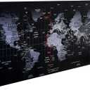 Gaming Mouse Pad,Hosimoln Large Mouse Pad Size 80x30CM Thickness 2MM,Premium-Textured Non-Slip & Waterproof Computer Mousepad with Stitched Edges for Gaming, Office & Home-80x30 Map002
