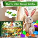 Prefilled Easter Eggs with Toys, 24 Pcs Filled with Dinosaur Toys Large Map, Easter Eggs Hunt for Kids, Party Favors, Basket Stuffers Fillers, Classroom Prize Supplies