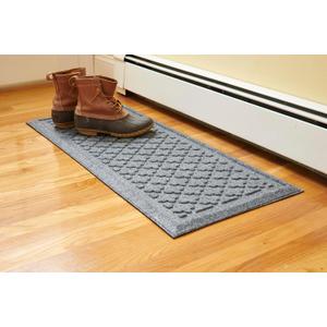 Artisan Entry Indoor Mats for Entryway, Durable & Easy to Clean Tray for Boots, Anti-Slip & Water-Resistant for Front Room, Made in The USA, 15" x 36", Slate, by Mats Inc.
