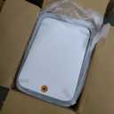 MOPALL 2 Pack Bathroom Trash Can with Lid, 3.6Gal + 2.4Gal Garbage Can with Pop-Up Lid, Small Trash Can Dog Proof, Slim Trash Bin Waste Basket for Toilet, Office, Bedroom, Living Room, Kitchen (White)