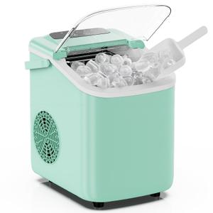 DUMOS Ice Makers Countertop Ice Machine with Portable Handle Compact Size