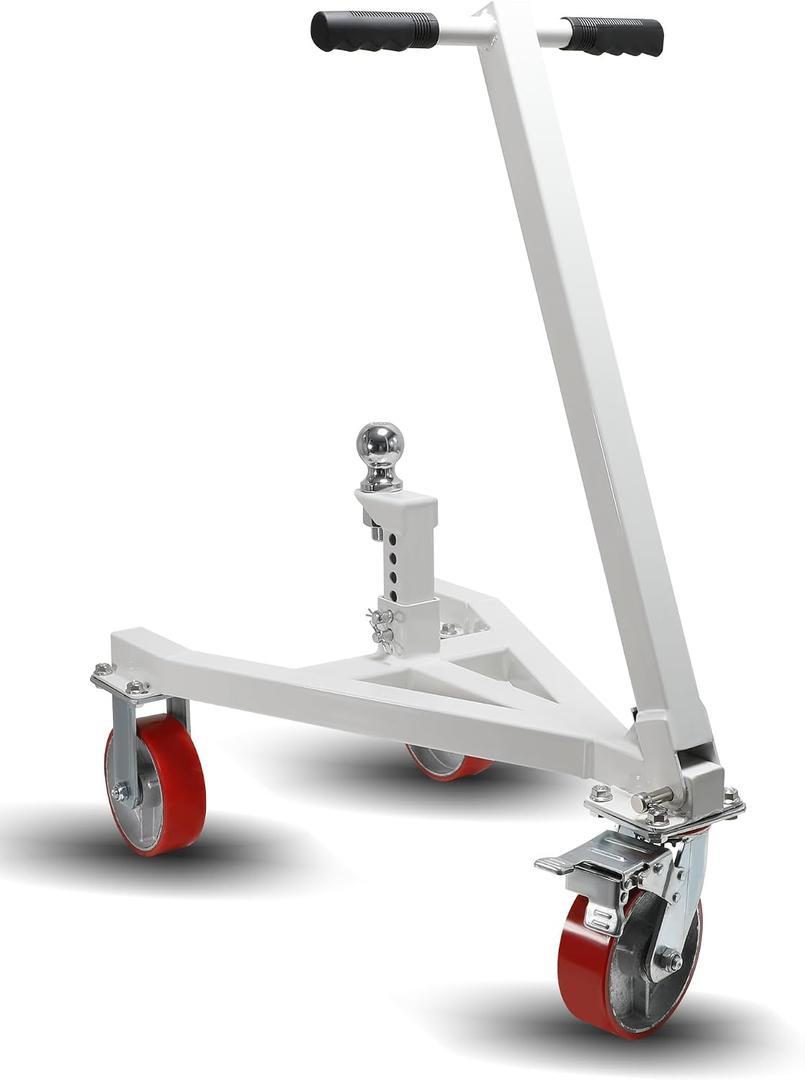 Trailer Dolly, 3500 lb Tongue Weight Trailer Mover with 2 inch Ball, Angle Adjustable, Suitable for RV Boat Motorcycle Jet Ski