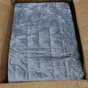 RECYCO Luxury Velvet Quilt Set King Size, Lightweight Velvet Comforter Set, Oversized Bedspread Coverlet Quilted Bedding Set, with 2 Matching Pillow Shams, for All Season, Gray