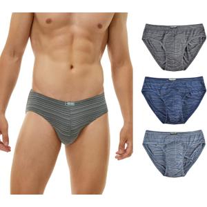 KNITLORD Men's Underwear Bamboo Viscose Soft Lightweight Mid/Low Rise Briefs 3 or 4 Pack (X-Large)
