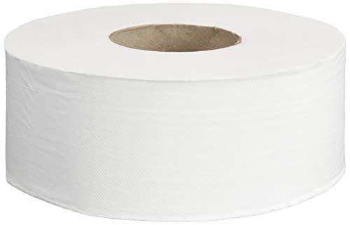 Amazon Commercial 2-Ply White 9' Jumbo Roll Toilet Paper/Bath Tissue (416972)|Bulk for Business |Septic Safe |Compatible with Universal Dispensers|FSC Certified |1000 feet per Roll (12 Rolls)()