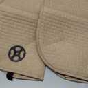 Yourkar 2PCS Car Seat Bottom Cover Pad, Breathable Auto Front Seat Button Cushion Mat with Pocket, Soft Comfortable Vehicle Seat Protector Pad, Universal Truck SUV Car Accessories (Beige)