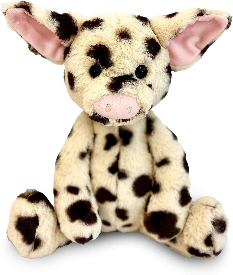 World's Softest Plush Stuffed Animal for Baby, Toddler, Kids, Adults - Adorable Toy Made from Kid-Friendly, Quality Materials - Lushee Spots Piggy, 16"