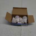 Full Spectrum 6000K Natural Sunlight Bulbs, 9W Equivalent to 60W, Cool White Light, A19, E26/E27 Base (Pack of 4)