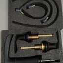 PARLOS 2-Handle Widespread Waterfall Roman Bathtub Faucet Tub Filler with Valve, Oil Rubbed Bronze, 1434203