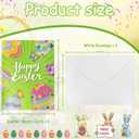 3 x Religious Easter Cardmusic easter Eggs are ready, joy has hatched! Funny Card, with Envelopes Cross Cards Religious He Is Risen Cards Spring Jesus Cross Inspiring Bible Alleluia Cards for Christians