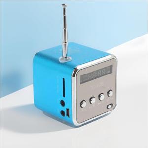 Mini Bluetooth Speaker, Etigood Wireless Music Player Portable FM Radio Speakers Digital Stereo PC Mp3 Player Support TF Card/U Disk/Micro SD to Player, 500mAh Battery, Blue
