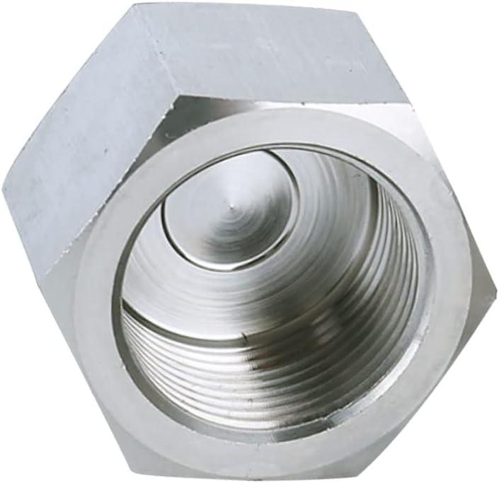 Pysrych Stainless Steel 304 Forged Pipe Fitting, Hex End Cap, 3/4" NPT Female, Class 3000 (Pack of 1)
