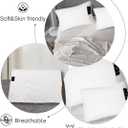 Grounding Pillowcase with Grounding Cord, Grounding Pillowcase Queen Contains Silver Fibers, Conductive Cotton Grounding Pillow Case, Improve Sleep, Relieve Pain (20x30IN, White)