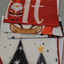 Christmas Pillow Covers 18x18 inch Set of 4, Christmas Decorations Cushion Covers, Xmas Pillow Covers, Pillowcases Throw Pillow Covers for Sofa Couch Home Decor (Red White)