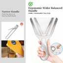 Jar Opener for Weak Hands & Seniors with Arthritis Easy Twist-Off Lid & Bottle Opener Ergonomic Non-Slip Handle, Unique Kitchen Gadget & Ideal Christmas Gift for Elderly, Women & Men (Transparent)