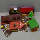 Farm Animals Barn House Toys - Kids Tractor Toy with Lights & Sound, Horse Stable, Cowshed, Chicken Fence, Animal, Farm Accessories, Easter Birthday Gifts for Boys Toddlers Ages 3+