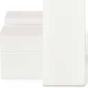 200 Pack Disposable Guest Towels Soft and Absorbent Linen Feel Paper Hand Towels Decorative Bathroom Hand Napkins for Kitchen, Parties, Weddings,Halloween (white)