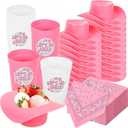 2 x JarThenaAMCS Cowgirl Hat Bowls with Napkins Cups and Stickers Serves 12