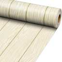 Inkspire White Wood Bulletin Board Paper Roll,14.8FTx47IN Large Reusable Waterproof Erasable Classroom Wall Background Backdrop Paper,Fade-Resistant Fabric Wrapping School Decors Teacher Supplies, 177.6" x 47"