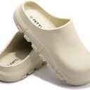Women's Arch Support EVA Garden Shoes for Women - Comfort Waterproof Slip-on Outdoor Beach Mules Sandal Ladies Classic Closed Toe Clogs (Beige), 9/10
